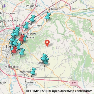 Mappa Via del Castello, 10020 Montaldo Torinese TO, Italia (10.891)