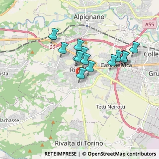 Mappa Viale Bassano, 10098 Rivoli TO, Italia (1.47786)