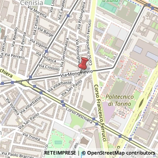 Mappa Via Monginevro,  1, 10138 Torino, Torino (Piemonte)