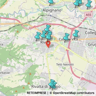 Mappa Via Ponza, 10098 Rivoli TO, Italia (2.60231)
