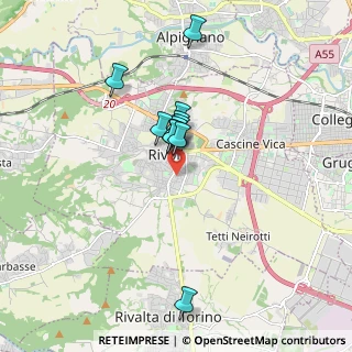 Mappa Via Ponza, 10098 Rivoli TO, Italia (1.33545)