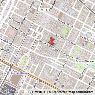 Mappa Via Cavour, 12, 10123 Torino, Torino (Piemonte)