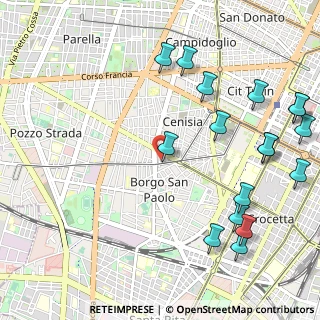 Mappa Via Staffarda, 10141 Torino TO, Italia (1.36294)