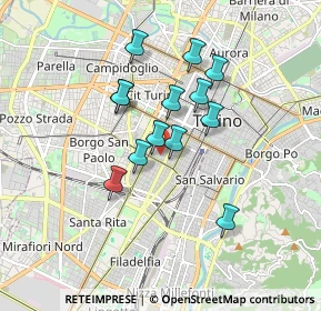 Mappa Via Valeggio, 10129 Torino TO, Italia (1.40077)