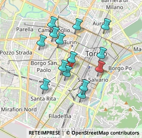 Mappa Via Valeggio, 10129 Torino TO, Italia (1.58143)