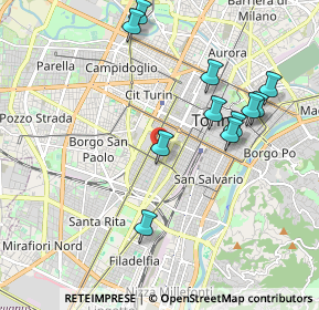 Mappa Via Valeggio, 10129 Torino TO, Italia (2.02636)