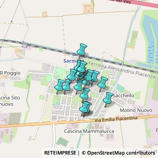 Mappa Via Badile, 29010 Sarmato PC, Italia (0.242)
