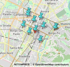 Mappa Via Vincenzo Gioberti, 10128 Torino TO, Italia (1.44636)