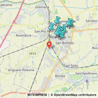 Mappa Via Caporetto, 45100 Rovigo RO, Italia (1.65091)