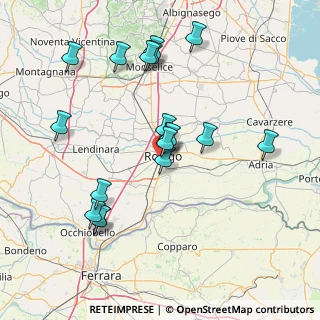 Mappa Via Caporetto, 45100 Rovigo RO, Italia (15.38944)