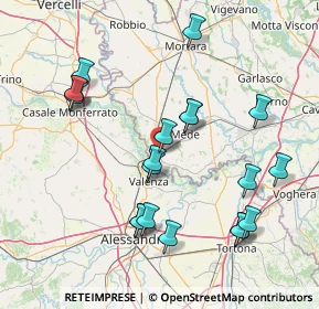 Mappa Via Case Sparse, 27030 Torre Beretti e Castellaro PV, Italia (16.3605)