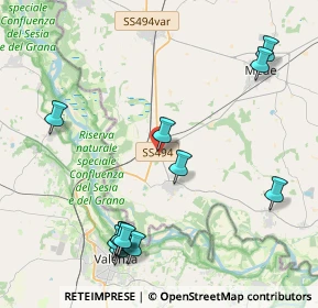 Mappa Via Case Sparse, 27030 Torre Beretti e Castellaro PV, Italia (4.96)