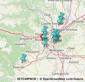 Mappa Corso C. G. Allamano, 10098 Rivoli TO, Italia (13.78545)
