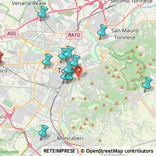 Mappa Corso Moncalieri, 10155 Torino TO, Italia (4.63462)