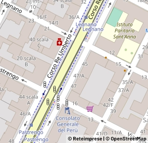 Mappa Via Pastrengo, 10100 Torino TO, Italia (0.04615)