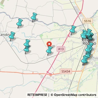 Mappa Via Martiri della Resistenza, 45023 Costa di Rovigo RO, Italia (6.058)