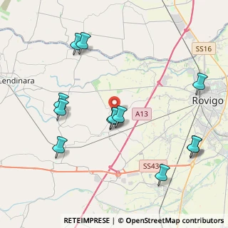 Mappa Via Martiri della Resistenza, 45023 Costa di Rovigo RO, Italia (4.54833)