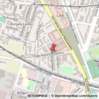 Mappa Strada Antica di Grugliasco, 301, 10142 Torino, Torino (Piemonte)