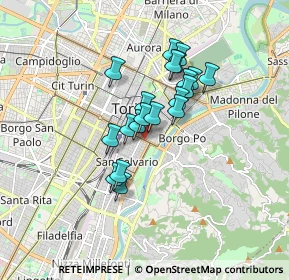 Mappa C.so Vittorio Emanuele II, 10125 Torino TO, Italia (1.2645)
