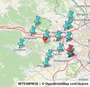 Mappa Via Rosta, 10090 Rosta TO, Italia (7.36611)