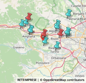 Mappa Via Rosta, 10090 Rosta TO, Italia (6.695)