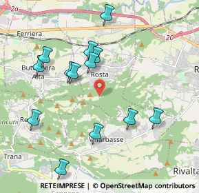 Mappa Via Rosta, 10090 Rosta TO, Italia (2.05692)