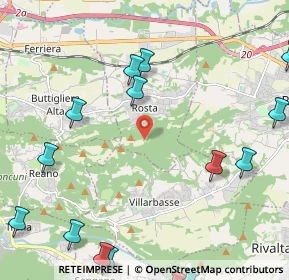 Mappa Via Rosta, 10090 Rosta TO, Italia (3.409)