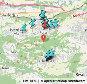 Mappa Via Rosta, 10090 Rosta TO, Italia (1.585)