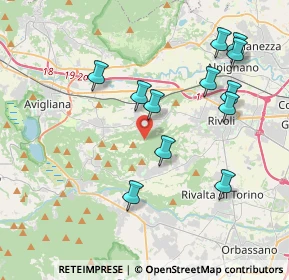 Mappa Via Rosta, 10090 Rosta TO, Italia (4.0325)