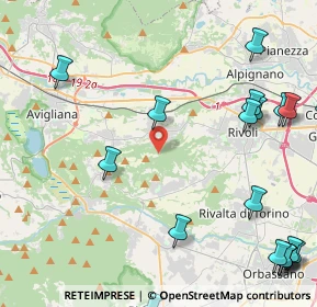 Mappa Via Rosta, 10090 Rosta TO, Italia (6.4495)