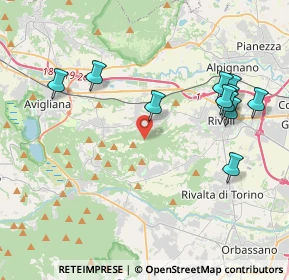 Mappa Via Rosta, 10090 Rosta TO, Italia (4.35636)