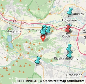 Mappa Via Rosta, 10090 Rosta TO, Italia (3.37333)