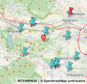 Mappa Via Rosta, 10090 Rosta TO, Italia (4.715)