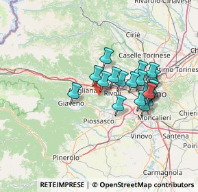 Mappa Via Rosta, 10090 Rosta TO, Italia (11.07737)