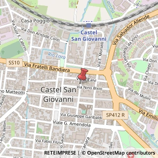 Mappa Via Giuseppe Mazzini, 10, 29015 Castel San Giovanni, Piacenza (Emilia Romagna)