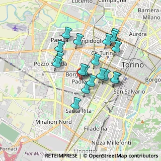 Mappa Via Lurisia, 10141 Torino TO, Italia (1.48158)