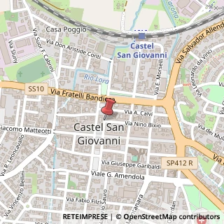 Mappa Via Nino Bixio, 2A, 29015 Castel San Giovanni, Piacenza (Emilia Romagna)