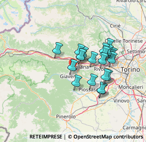 Mappa Strada Vicinale della Girba, 10051 Avigliana TO, Italia (10.851)