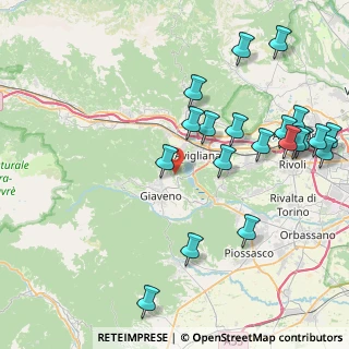 Mappa Strada Vicinale della Girba, 10051 Avigliana TO, Italia (9.822)