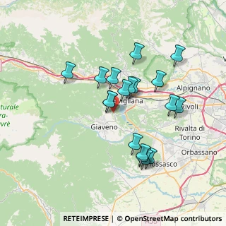 Mappa Strada Vicinale della Girba, 10051 Avigliana TO, Italia (6.49)