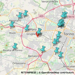Mappa Via Pietro Micca, 10095 Grugliasco TO, Italia (5.025)