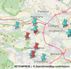 Mappa Ospedale di Rivoli Endoscopia Digestiva, 10098 Rivoli TO, Italia (5.73313)
