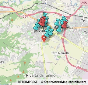 Mappa Ospedale di Rivoli Endoscopia Digestiva, 10098 Rivoli TO, Italia (1.4075)