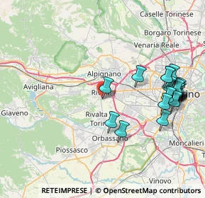 Mappa Ospedale di Rivoli Endoscopia Digestiva, 10098 Rivoli TO, Italia (9.169)