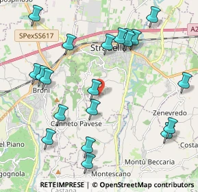 Mappa Frazione Casa Agati, 27049 Stradella PV, Italia (2.3975)