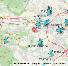 Mappa Strada Menaluna, 10098 Rivoli TO, Italia (5.791)