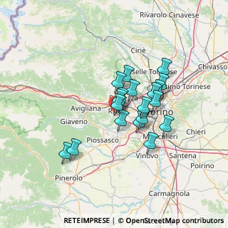 Mappa Strada Menaluna, 10098 Rivoli TO, Italia (10.31)