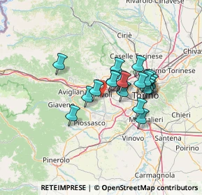 Mappa Strada Menaluna, 10098 Rivoli TO, Italia (10.0365)