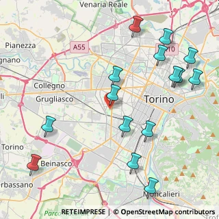 Mappa Viale Hugues Luigi, 10141 Torino TO, Italia (5.08933)