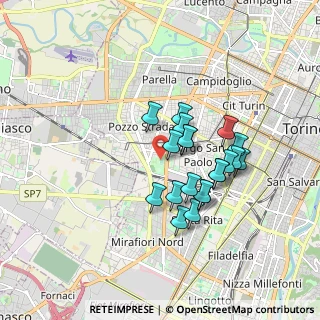 Mappa Viale Hugues Luigi, 10141 Torino TO, Italia (1.4185)